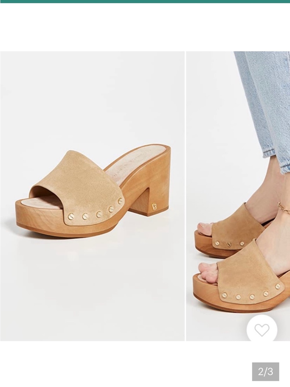 Veronica Beard Tan Suede Platform Mule Sandals